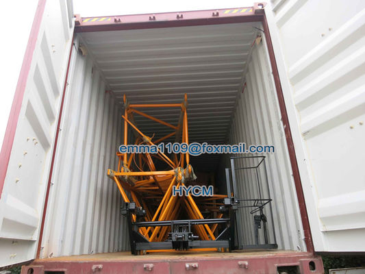 QTZ50(5010) Cat Head Tower Crane 4tons Double Slewing voor export