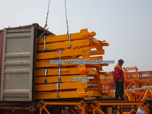 Warm TC6036 toren kraan H3/36B 12 ton 60m Boom Met luxe cabin kamer