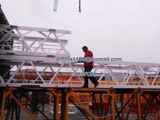 D63-2520 25M Jib Boom Luffing Tower Crane 1,2*3m Mast Section 6t