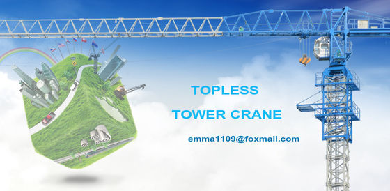 Fabriek PT5010 HYCM Torenkraan 50M Lifting Jib 4T Max.