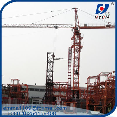 6t QTZ6012 Zelfklimmende Topkit Torenkraan 60mts Boom met torenkop