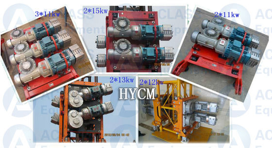 3*11KW motormechanismen voor bouwhefspares met 1:16 versnellingsbak