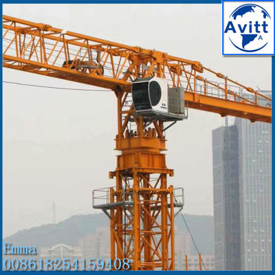 12 ton QTZ250 PT7025 Topless Tower Crane 70 meter Horizontale boom 50m Vrije hoogte