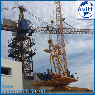 6000 kg Max Load 24mts Luffing Jib Derrick Crane Voor 60m Gebouwbouw